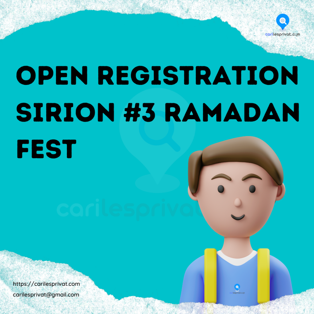 OPEN REGISTRATION SIRION #3 RAMADAN FEST