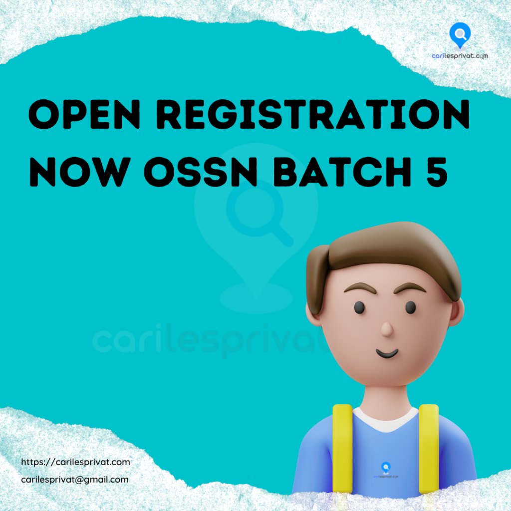 OPEN REGISTRATION NOW OSSN BATCH 5